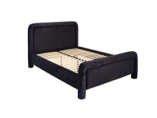 LPD LPD Leonnie Black Fabric Double Bed Frame