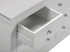 Seconique Seconique Bordeaux Pebble Grey Wooden 3+2 Drawer Chest of Drawers