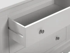 Seconique Seconique Bordeaux Pebble Grey Wooden 3 Drawer Chest of Drawers