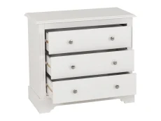 Seconique Seconique Stratford White Wooden 3 Drawer Chest of Drawers