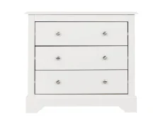 Seconique Seconique Stratford White Wooden 3 Drawer Chest of Drawers