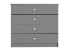 Seconique Seconique Denver Grey Gloss 4 Drawer Chest of Drawers
