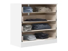 Seconique Seconique Denver White Gloss 4 Drawer Chest of Drawers