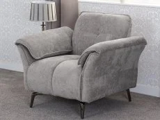 Seconique Clearance - Seconique Amalfi Grey Fabric Armchair