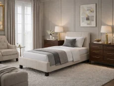 Time Living Time Living Hamburg Oatmeal Fabric Bed Frame