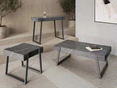 Torelli  Torelli Alpina Grey Marble Effect Lamp Table