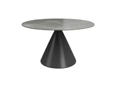 Torelli Alonso Matte Grey 135cm Ceramic Round Dining Table Torelli Alonso Matte Grey 135cm Ceramic Round Dining Table