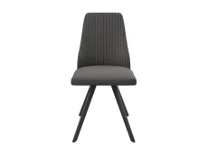 Torelli Torelli Azzaro Dark Grey Faux Leather Dining Chair