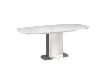 Torelli  Torelli Olivia White Glass 190cm Extendable Dining Table
