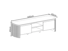 Torelli Torelli Roberto Grey Gloss Ceramic TV Unit