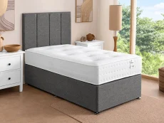 Dura Clearance - Dura Essentials Bamboo Natural Pocket 1000 Divan Bed with Strutted Headboard