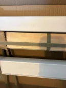 Time Living Clearance - Time Living City Block White Metal Bed Frame
