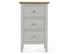 Archers Cotswold Grey and Oak 3 Drawer Bedside Table (Assembled)