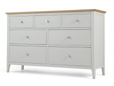 Archers Archers Cotswold Grey and Oak 7 Drawer Chest of Drawers (Assembled)