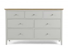 Archers Archers Cotswold Grey and Oak 7 Drawer Chest of Drawers (Assembled)