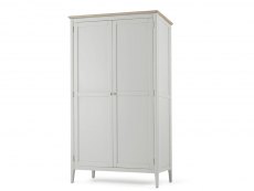 Archers Archers Cotswold Grey and Oak Full Hanging Double Wardrobe (Flat Packed)