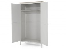 Archers Archers Cotswold Grey and Oak Full Hanging Double Wardrobe (Flat Packed)