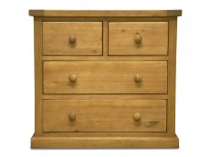 Archers Langdale 2 over 2 Drawer Pine Wooden Chest of Drawers (Assembled)