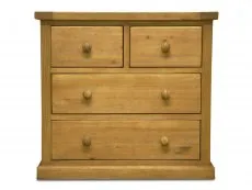 Archers Archers Langdale 2 over 2 Drawer Pine Wooden Chest of Drawers (Assembled)