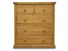 Archers Archers Langdale 2 over 3 Drawer Pine Wooden Chest of Drawers (Assembled)