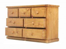 Archers Langdale 3 over 4 Drawer Pine Wooden Chest of Drawers (Assembled)