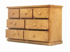 Archers Archers Langdale 3 over 4 Drawer Pine Wooden Chest of Drawers (Assembled)