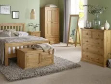 Archers Archers Langdale 5 Drawer Tall Narrow Pine Wooden Chest of Drawers (Assembled)