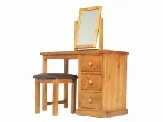 Archers Langdale Pine Wooden Dressing Table Set (Assembled)