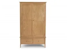 Archers Archers Windermere 2 Door 2 Drawer Oak Wooden Double Wardrobe (Part Assembled)