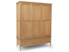 Archers Archers Windermere 3 Door 2 Drawer Oak Wooden Large Triple Wardrobe (Part Assembled)