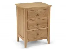 Archers Archers Windermere 3 Drawer Oak Wooden Bedside Table (Assembled)