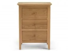 Archers Windermere 3 Drawer Oak Wooden Bedside Table (Assembled)