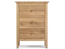 Archers Archers Windermere 3 Drawer Oak Wooden Large Bedside Table (Assembled)