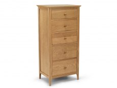 Archers Archers Windermere 5 Drawer Oak Wooden Tall Chest of Drawers (Assembled)