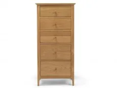 Archers Archers Windermere 5 Drawer Oak Wooden Tall Chest of Drawers (Assembled)