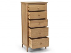 Archers Archers Windermere 5 Drawer Oak Wooden Tall Chest of Drawers (Assembled)