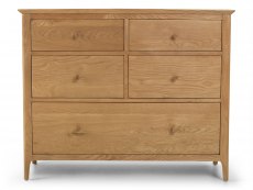 Archers Windermere 5 Drawer Oak Wooden Wide Chest of Drawers (Assembled)