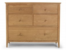 Archers Archers Windermere 5 Drawer Oak Wooden Wide Chest of Drawers (Assembled)