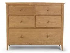 Archers Archers Windermere 5 Drawer Oak Wooden Wide Chest of Drawers (Assembled)