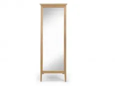 Archers Windermere Oak Wooden Cheval Mirror (Assembled)