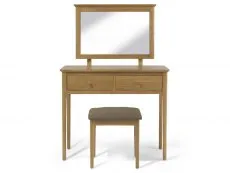 Archers Windermere Oak Wooden Dressing Table Set (Assembled)