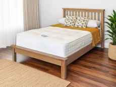 ASC Austin 5ft King Size Oak Wooden Bed Frame