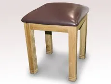 ASC ASC Balmoral Oak Wooden Dressing Table Stool (Assembled)