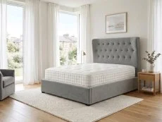 ASC ASC Belmont Grey Fabric Ottoman Bed Frame