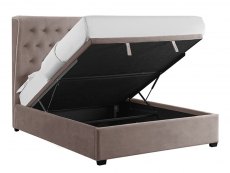 ASC ASC Belmont 5ft King Size Cappuccino Upholstered Fabric Ottoman Bed Frame