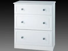 ASC ASC Chelsea 3 Drawer Deep Low Chest of Drawers (Assembled)
