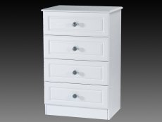 ASC Chelsea 4 Drawer Midi Chest of Drawers (Assembled)