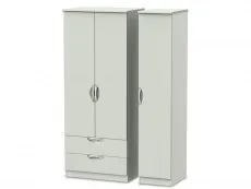 ASC ASC Corsica 3 Door 2 Drawer Triple Wardrobe (Assembled)