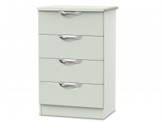 ASC ASC Corsica Kashmir High Gloss 4 Drawer Midi Chest of Drawers (Assembled)