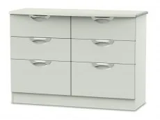 ASC ASC Corsica Kashmir High Gloss 6 Drawer Midi Chest of Drawers (Assembled)